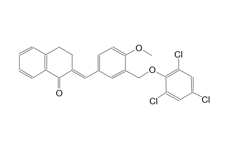 (2E)-2-{4-methoxy-3-[(2,4,6-trichlorophenoxy)methyl]benzylidene}-3,4-dihydro-1(2H)-naphthalenone