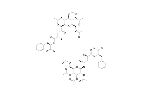 N-{(2-RS)-1,4-DIOXO-2-MERCAPTO-4-[(2,3,4,6-TETRA-O-ACETYL-BETA-D-GLUCOPYRANOSYL)-AMINO]-BUTYL}-PHENYLALANINE_AMIDE