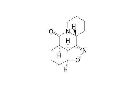 2a.alpha.,3,4,5,5a.alpha.,9,10,11a.beta.,11c.alpha.-Decahydro-6H,8H-[1,2]benzisoxazolo[3,4-a,b]quinolizin-6-one