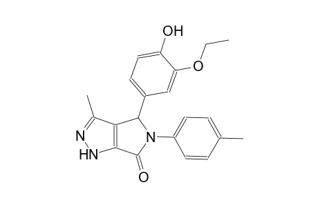 4-(3-ethoxy-4-hydroxyphenyl)-3-methyl-5-(4-methylphenyl)-4,5-dihydropyrrolo[3,4-c]pyrazol-6(1H)-one