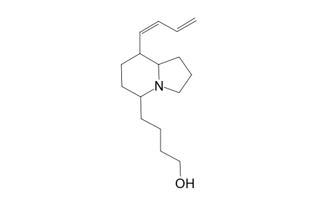 8-(Butadienyl)-5-(hydroxybut-1'-yl)-indolizidine