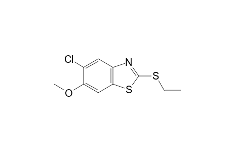 5-chloro-2-(ethylthio)-6-methoxybenzothiazole