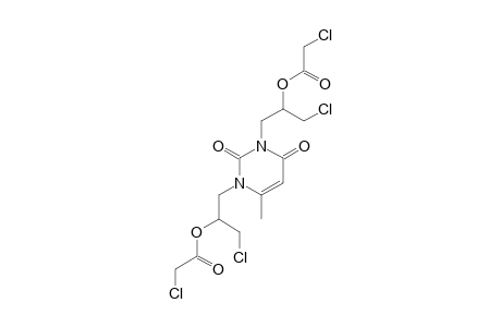 1,3-BIS-(3-CHLORO-2-(CHLOROACETOXY)-PROPYL)-1,2,3,4-TETRAHYDROPYRIMIDINE-2,4-DIONE