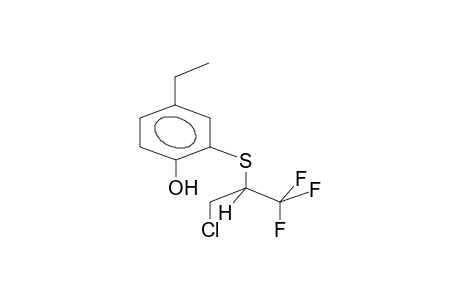 2-(1-TRIFLUOROMETHYL-2-CHLOROETHYLTHIO)-4-ETHYLPHENOL