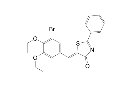 (5Z)-5-(3-bromo-4,5-diethoxybenzylidene)-2-phenyl-1,3-thiazol-4(5H)-one