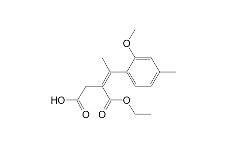 Butanedioic acid, [1-(2-methoxy-4-methylphenyl)ethylidene]-, 1-ethyl ester, (E)-