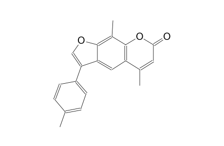 7H-furo[3,2-g][1]benzopyran-7-one, 5,9-dimethyl-3-(4-methylphenyl)-