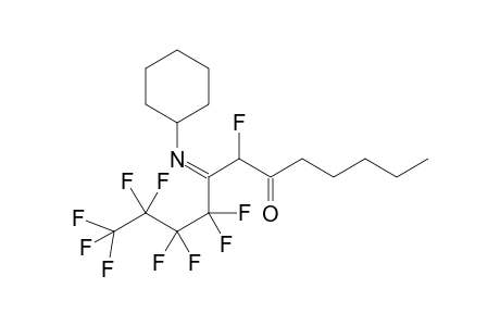 1-(Cyclohexylimino)-2-fluoro-1-perfluorobutyl)octan-3-one