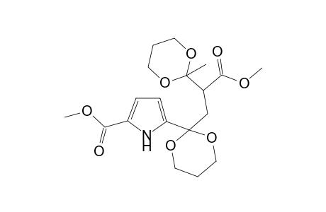 Methyl 2-[5-(Methoxycarbonyl)-1H-pyrrole-2-yl].alpha.-(2-methyl-1,3-dioane-2-propanoate