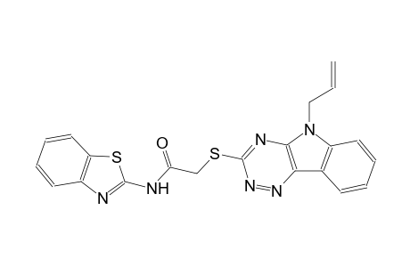 2-[(5-allyl-5H-[1,2,4]triazino[5,6-b]indol-3-yl)sulfanyl]-N-(1,3-benzothiazol-2-yl)acetamide