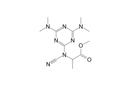 methyl 2-[[4,6-bis(dimethylamino)-1,3,5-triazin-2-yl](cyano)amino]propanoate