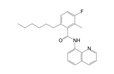 3-fluoro-6-hexyl-2-methyl-N-(quinolin-8-yl)benzamide