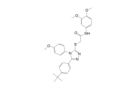 2-{[5-(4-tert-butylphenyl)-4-(4-methoxyphenyl)-4H-1,2,4-triazol-3-yl]sulfanyl}-N-(3,4-dimethoxyphenyl)acetamide
