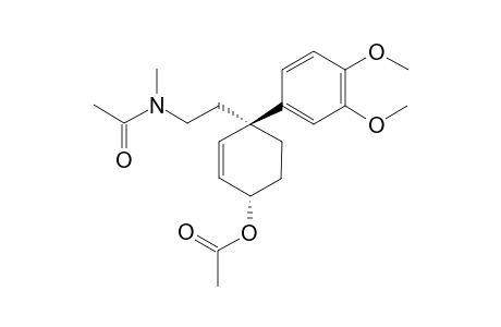 Acetamide, N-[2-[4-(acetyloxy)-1-(3,4-dimethoxyphenyl)-2-cyclohexen-1-yl]ethyl]- N-methyl-, (1R-cis)-