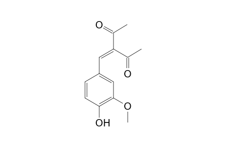 3-(4-Hydroxy-3-methoxybenzylidene)pentene-2,4-dione