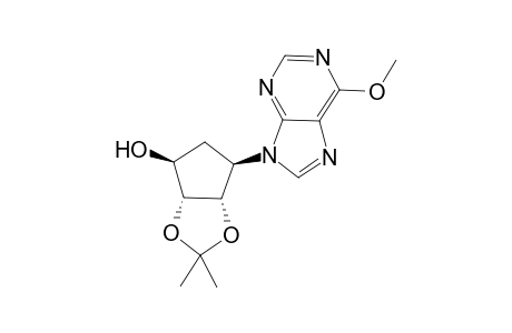 (3aR,4S,6R,6aS)-6-(6-methoxy-9-purinyl)-2,2-dimethyl-4,5,6,6a-tetrahydro-3aH-cyclopenta[d][1,3]dioxol-4-ol
