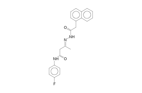 N-(4-Fluorophenyl)-3-[(1-naphthylacetyl)hydrazono]butyramide