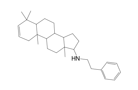 4,4-Dimethyl-N-(2-phenylethyl)androst-2-en-17-amine