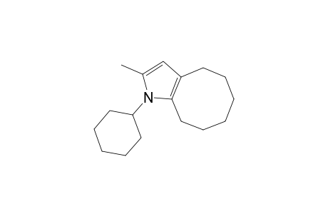 1-Cyclohexyl-2-methyl-4,5,6,7,8,9-hexahydrocycloocta(b)pyrrole