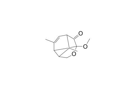 3-Methoxy-8,10-dimethyl-4-oxatricyclo[4.3.1.0(3,7)]dec-8-en-2-one