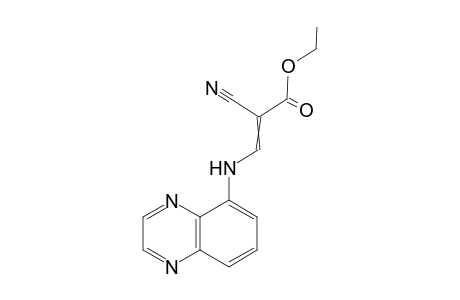 5-[2'-(Ethoxycarbonyl)-2'-cyanoethenyl]amino-1,4-quinoxaline