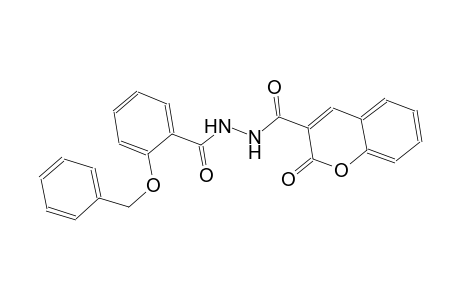 benzoic acid, 2-(phenylmethoxy)-, 2-[(2-oxo-2H-1-benzopyran-3-yl)carbonyl]hydrazide