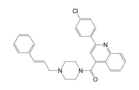 2-(4-chlorophenyl)-4-({4-[(2E)-3-phenyl-2-propenyl]-1-piperazinyl}carbonyl)quinoline