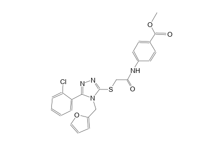 methyl 4-[({[5-(2-chlorophenyl)-4-(2-furylmethyl)-4H-1,2,4-triazol-3-yl]sulfanyl}acetyl)amino]benzoate