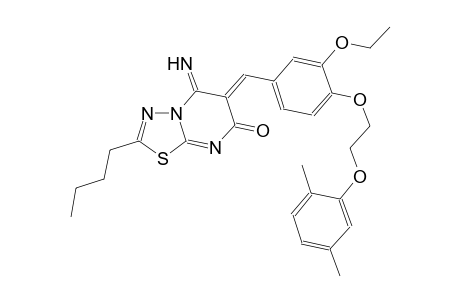 7H-[1,3,4]thiadiazolo[3,2-a]pyrimidin-7-one, 2-butyl-6-[[4-[2-(2,5-dimethylphenoxy)ethoxy]-3-ethoxyphenyl]methylene]-5,6-dihydro-5-imino-, (6Z)-