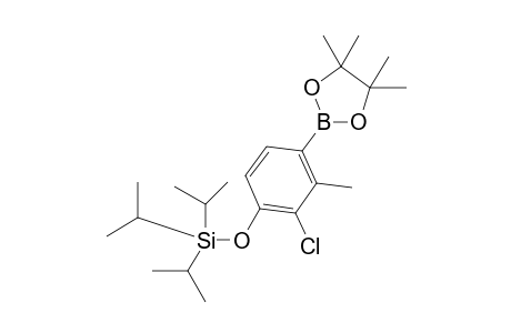 [2-Chloro-3-methyl-4-(4,4,5,5-tetramethyl-1,3,2-dioxaborolan-2-yl)phenoxy]triisopropylsilane