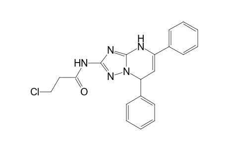 3-Chloro-N-(5,7-diphenyl-4,7-dihydro[1,2,4]triazolo[1,5-a]pyrimidin-2-yl)propanamide