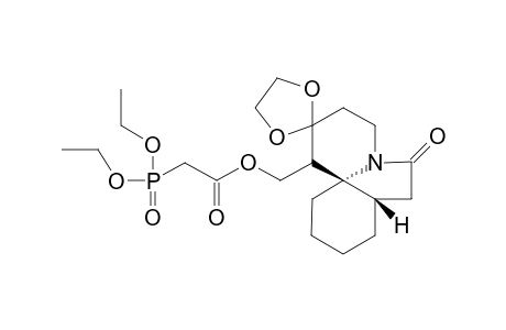 [(7'aS,11'aS)-6'-oxidanylidenespiro[1,3-dioxolane-2,2'-3,4,7,7a,8,9,10,11-octahydro-1H-pyrido[2,1-i]indole]-1'-yl]methyl 2-diethoxyphosphorylethanoate