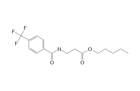 .beta.-Alanine, N-(4-trifluoromethylbenzoyl)-, pentyl ester