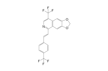 6,7-Methylenedioxy-1-[(4-trifluoromethyl)styryl]-4-(trifluoromethyl)isoquinoline