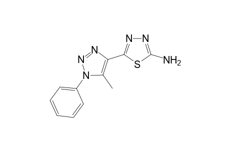 5-(5-Methyl-1-phenyl-1H-1,2,3-triazol-4-yl)-1,3,4-thiadiazol-2-amine