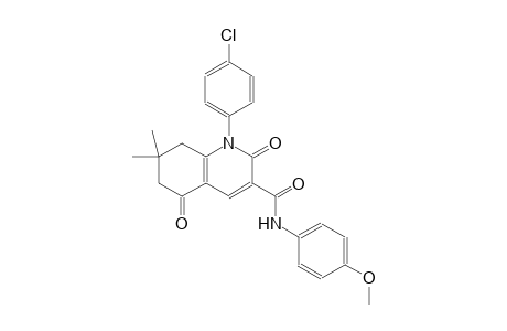 1-(4-chlorophenyl)-N-(4-methoxyphenyl)-7,7-dimethyl-2,5-dioxo-1,2,5,6,7,8-hexahydro-3-quinolinecarboxamide