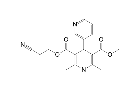 O3-(2-cyanoethyl) O5-methyl 2,6-dimethyl-4-pyridin-3-yl-1,4-dihydropyridine-3,5-dicarboxylate