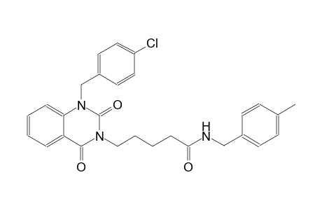 5-(1-(4-chlorobenzyl)-2,4-dioxo-1,4-dihydro-3(2H)-quinazolinyl)-N-(4-methylbenzyl)pentanamide