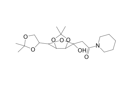 2-Deoxy-4,5:7,8-di-O-isopropylidene-.alpha.-D-manno-oct-3-ulofuranosonopiperidide