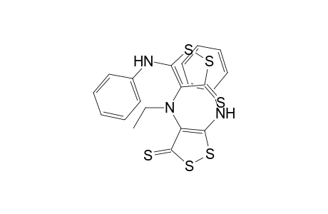 4-[ethyl-(3-phenylazanyl-5-sulfanylidene-1,2-dithiol-4-yl)amino]-5-phenylazanyl-1,2-dithiole-3-thione