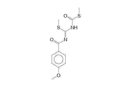 1-Methoxy-4-([((Z)-(methylsulfanyl)([(methylsulfanyl)carbonyl]amino)methylidene)amino]carbonyl)benzene