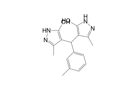 4,4'-[(3-Methylphenyl)methanediyl]bis(3-methyl-1Hpyrazol-5-ol)