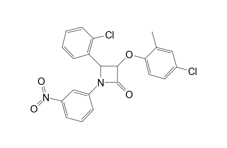 3-(4-Chloranyl-2-methyl-phenoxy)-4-(2-chlorophenyl)-1-(3-nitrophenyl)azetidin-2-one