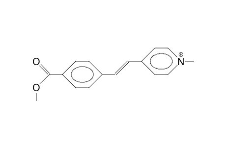 4-(4-Methoxycarbonyl-styryl)-N-methyl-pyridinium cation