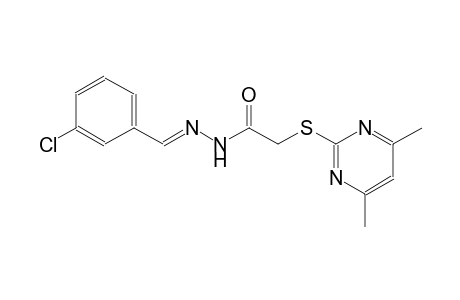 acetic acid, [(4,6-dimethyl-2-pyrimidinyl)thio]-, 2-[(E)-(3-chlorophenyl)methylidene]hydrazide