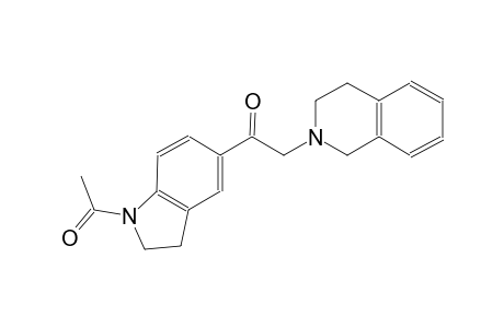 ethanone, 1-(1-acetyl-2,3-dihydro-1H-indol-5-yl)-2-(3,4-dihydro-2(1H)-isoquinolinyl)-