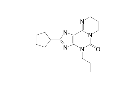 2-CYClOPENTYL-4-PROPYL-1,7,8,9-TETRAHYDROPYRIMIDO-[2,1-I]-PURIN-5(4H)-ONE