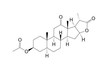 3-BETA-ACETOXY-12-OXO-16-HYDROXY-5-BETA-DINORCHOLANIC-ACID-(22->16)-LACTONE