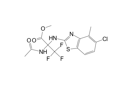 2-Acetylamino-2-(5-chloro-4-methyl-benzothiazol-2-ylamino)-3,3,3-trifluoro-propionic acid methyl ester