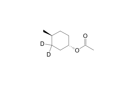 Cyclohexan-3,3-D2-ol, 4-methyl-, acetate, (1S-trans)-